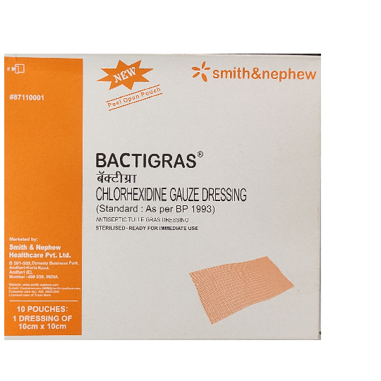 Smith and Nephew BACTIGRAS◊ Dressing - Bowers Medical Supply